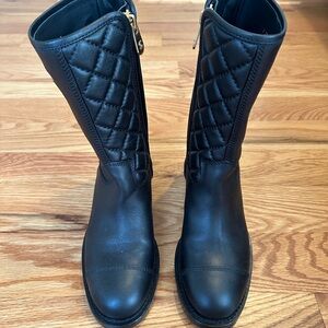 CHANEL Mid Calf Boots
